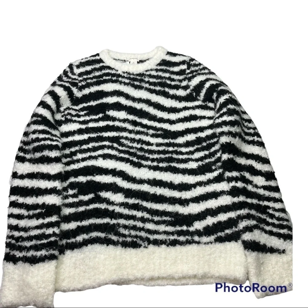 NWT XL CrewCuts Boucle Zebra sweater